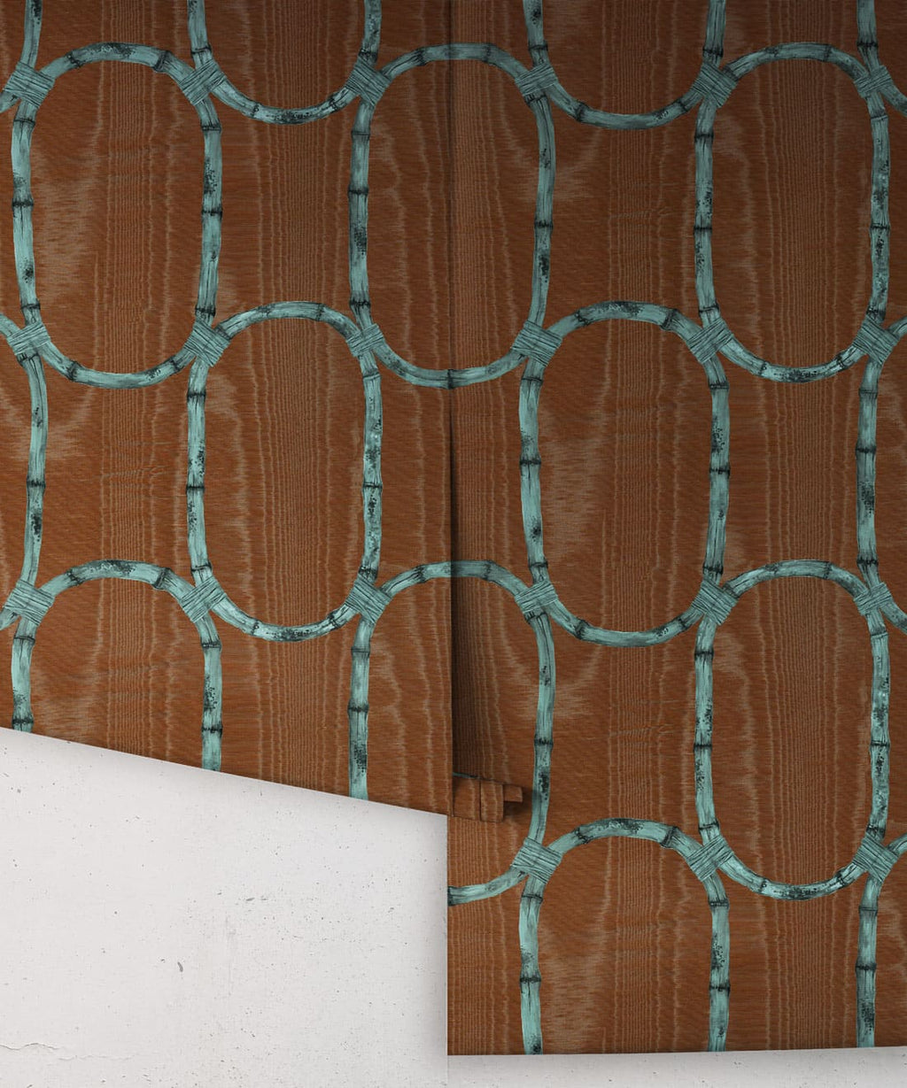Tea Room Wallpaper, Walnut