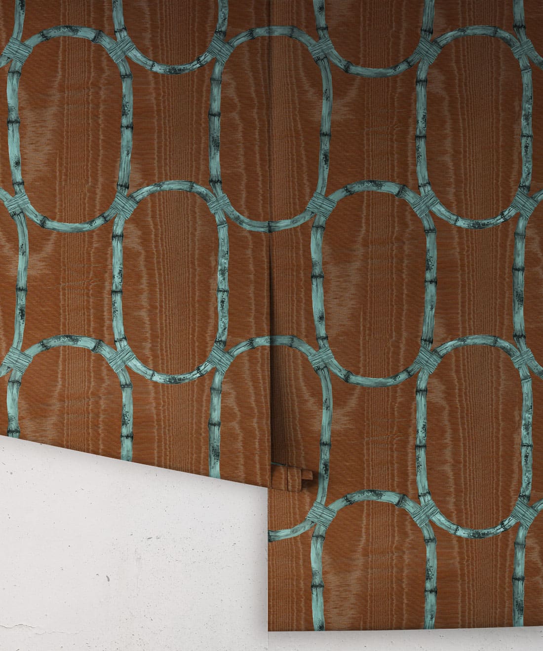 Tea Room Wallpaper, Walnut