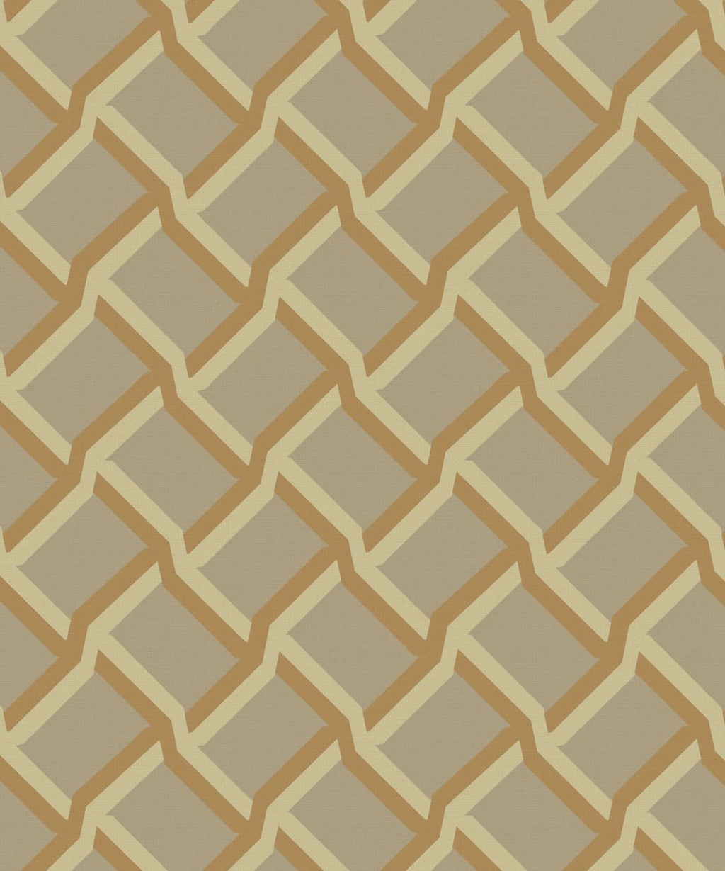 Vintage Trellis Wallpaper, Sepia