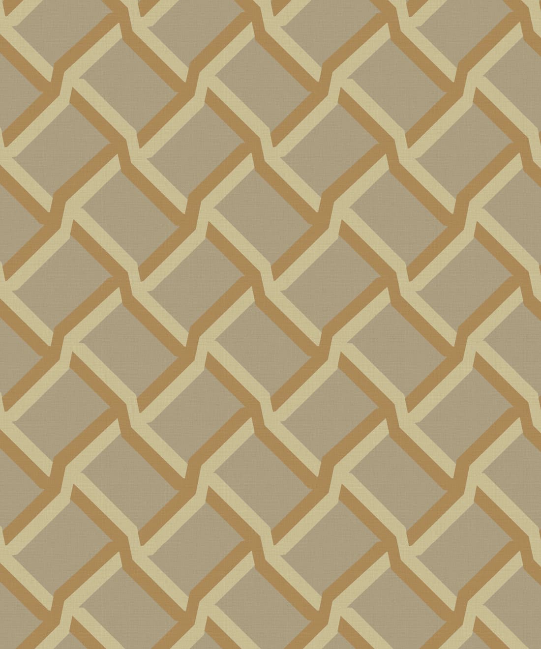 Vintage Trellis Wallpaper, Sepia
