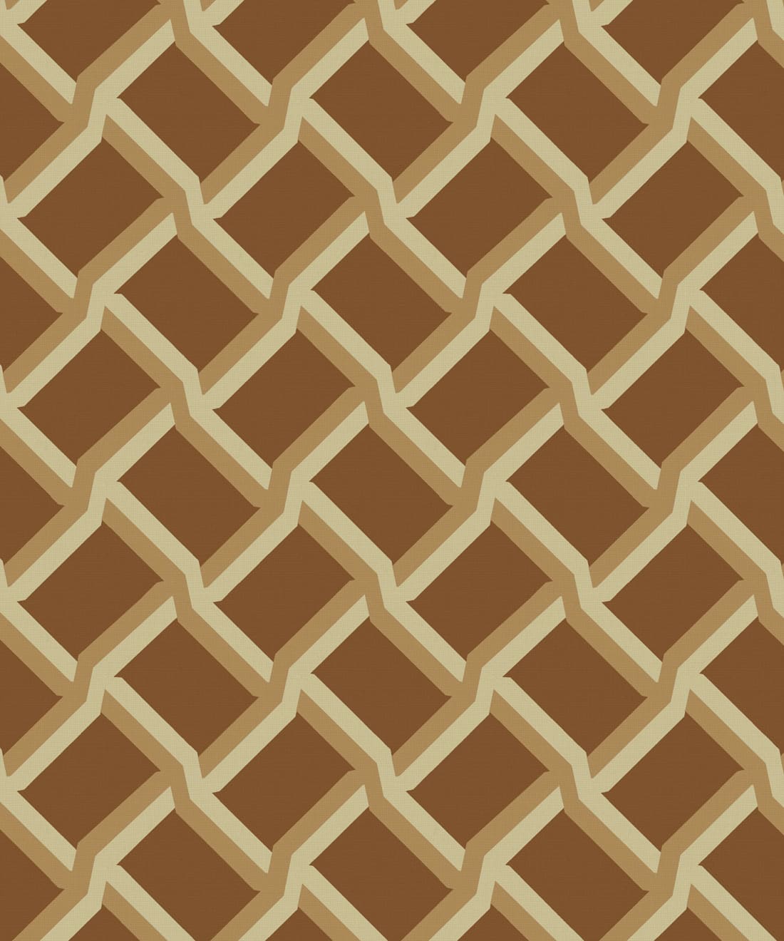 Vintage Trellis Wallpaper, Tan