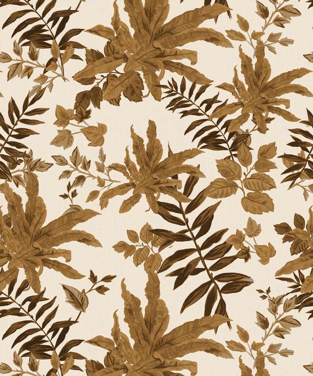 Follywood Foliage Wallpaper, Tobacco