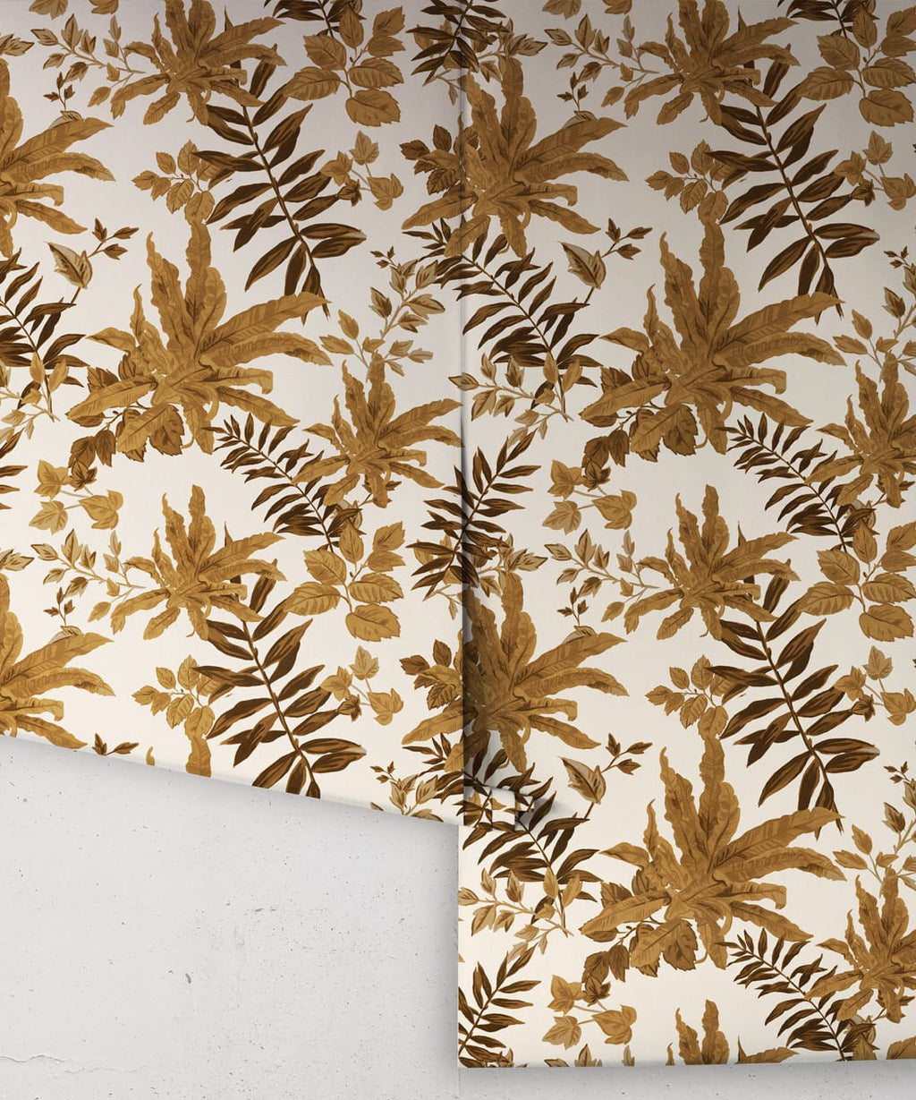 Follywood Foliage Wallpaper, Tobacco