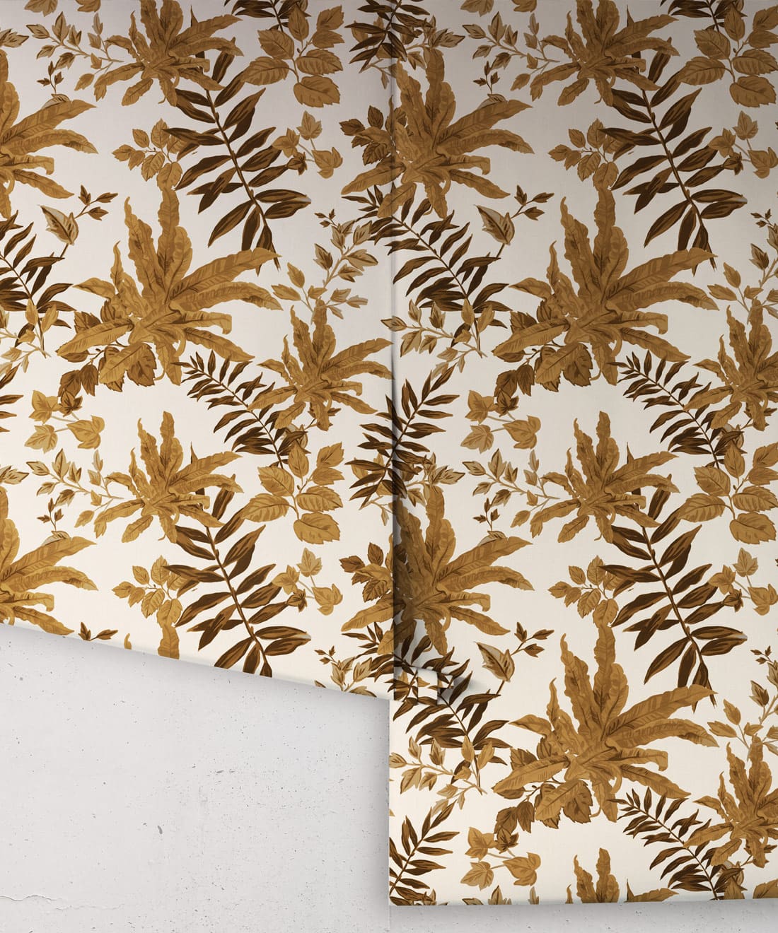 Follywood Foliage Wallpaper, Tobacco