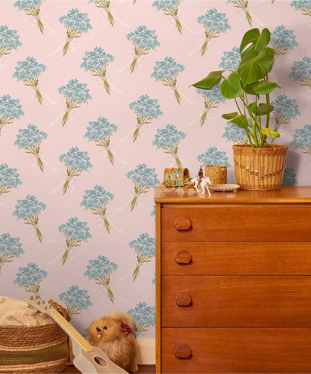 Forget Me Notes Wallpaper, Blossom