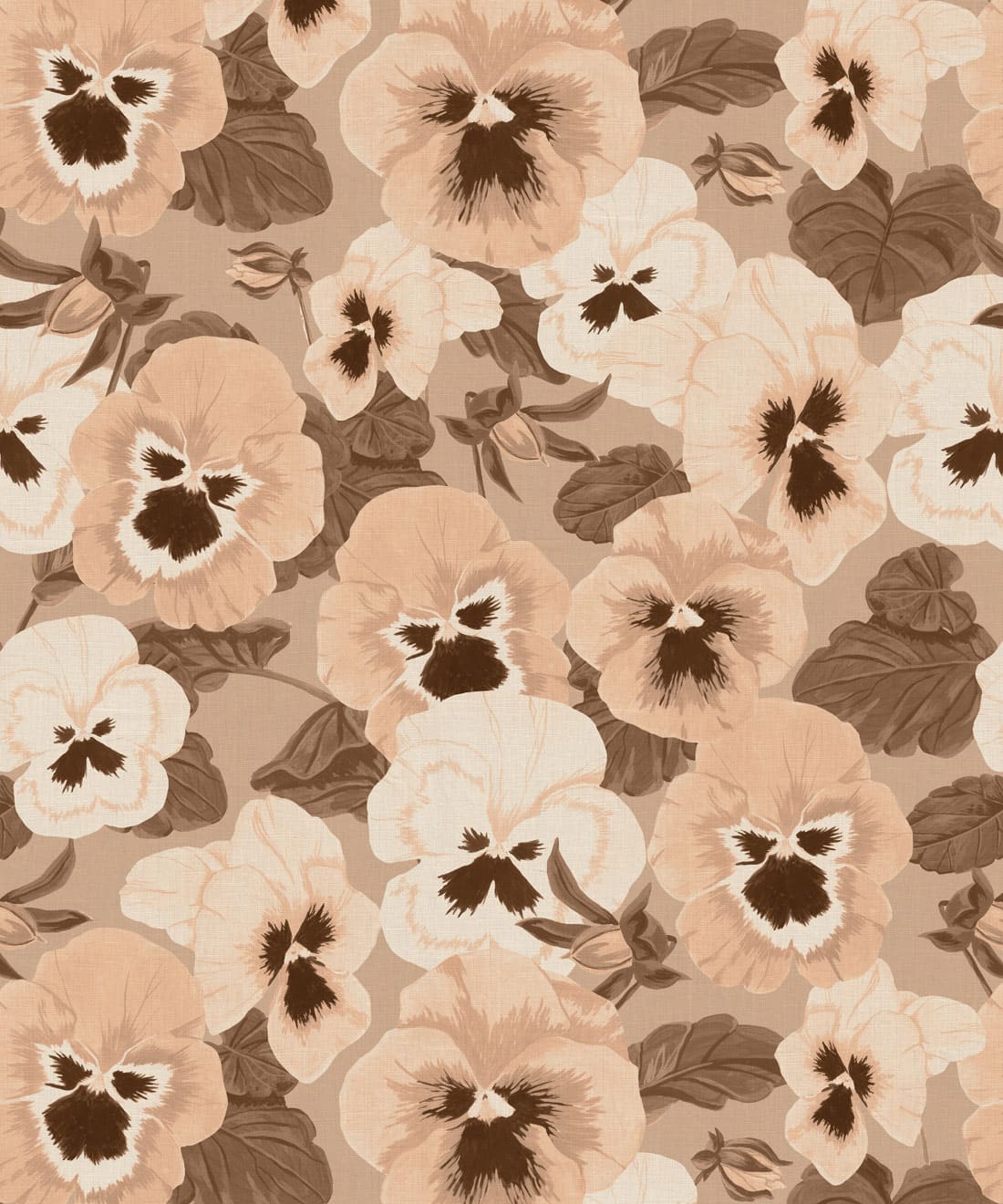 Big Pansy Wallpaper, Tobacco