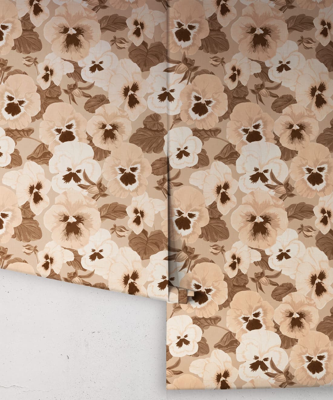 Big Pansy Wallpaper, Tobacco