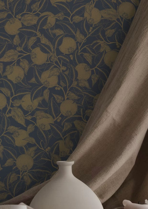 Pomegranate - Gold & Blue