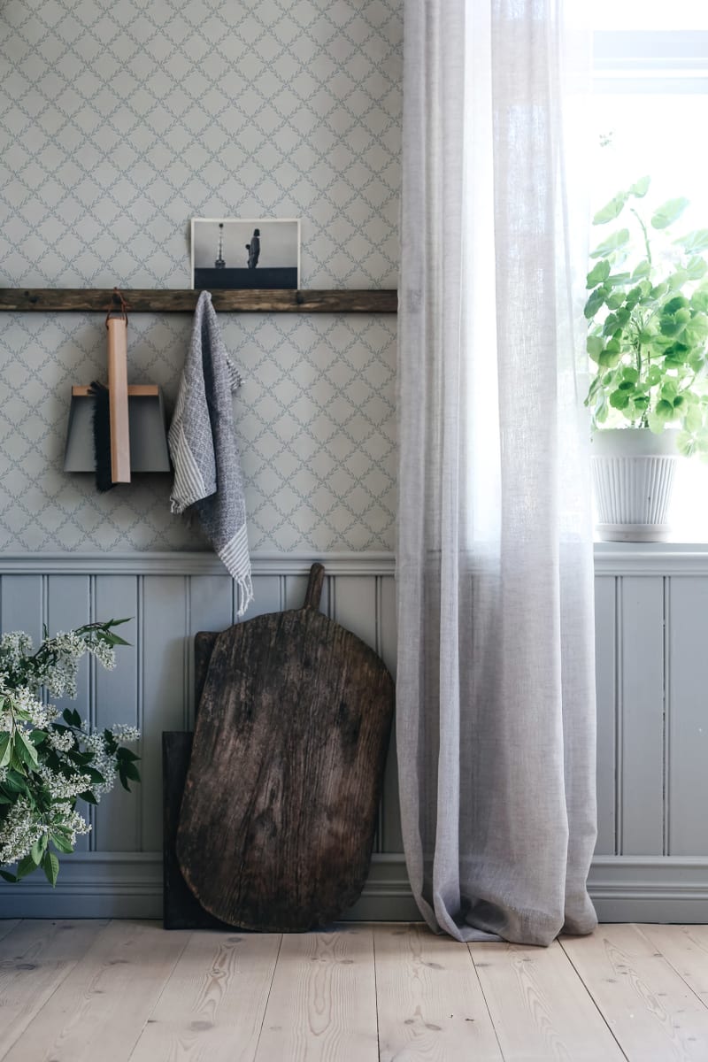 Trellis, Misty Blue