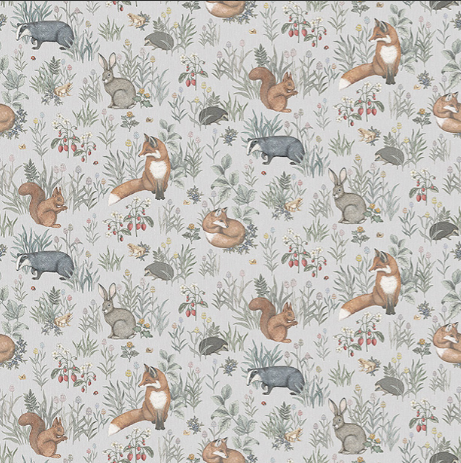 Forest Friends Mural 7480 - Woodland Animals