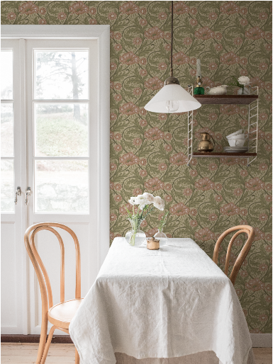 Esther Garden - Green, Pink & Beige 13115
