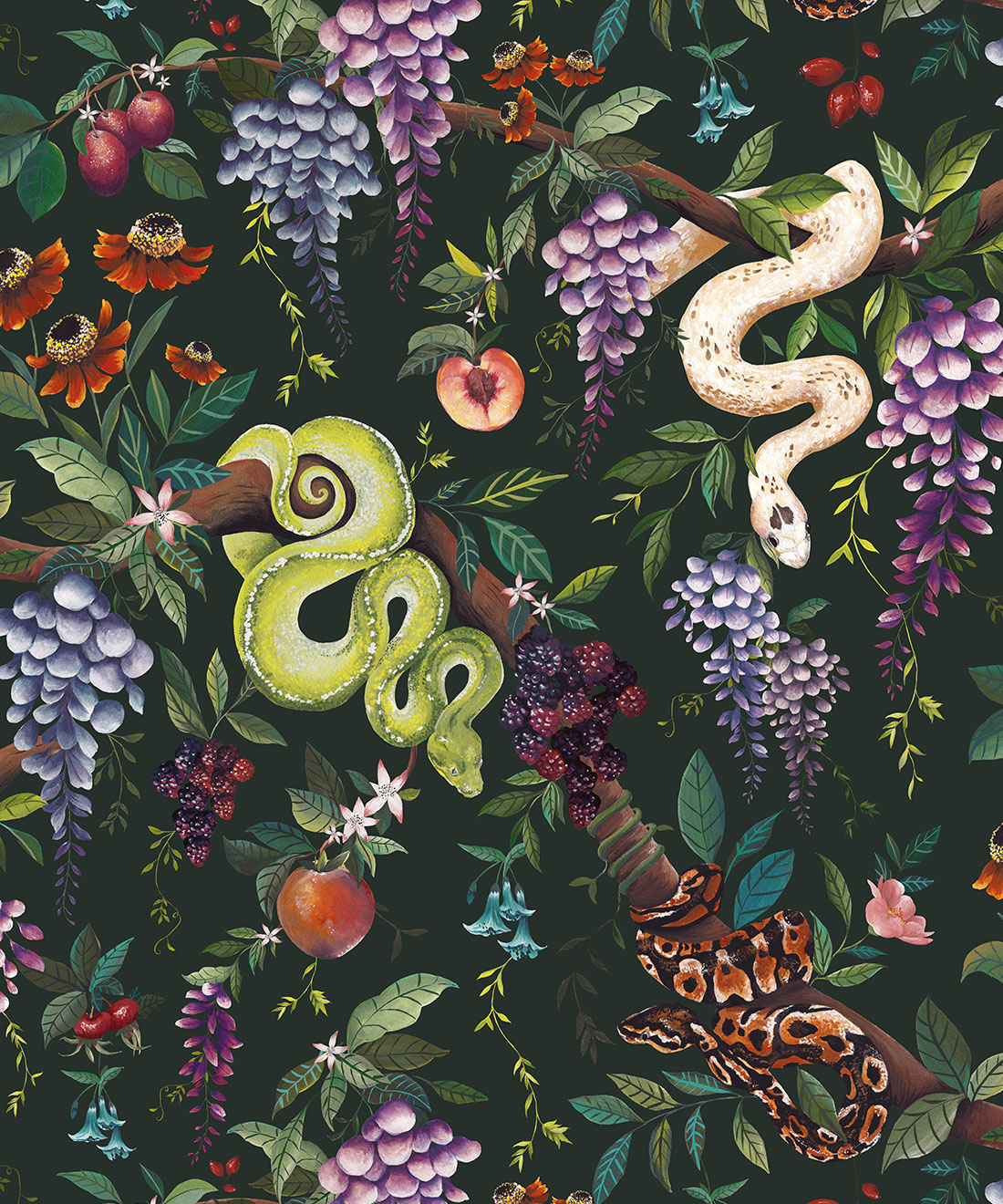 Snake Charmer Wallpaper, Forest