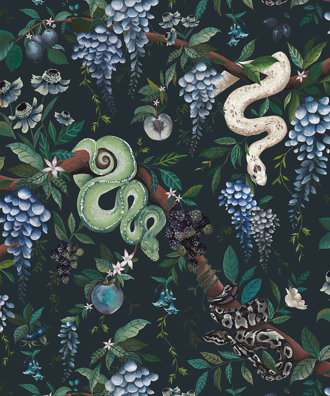 Snake Charmer Wallpaper, Lagoon