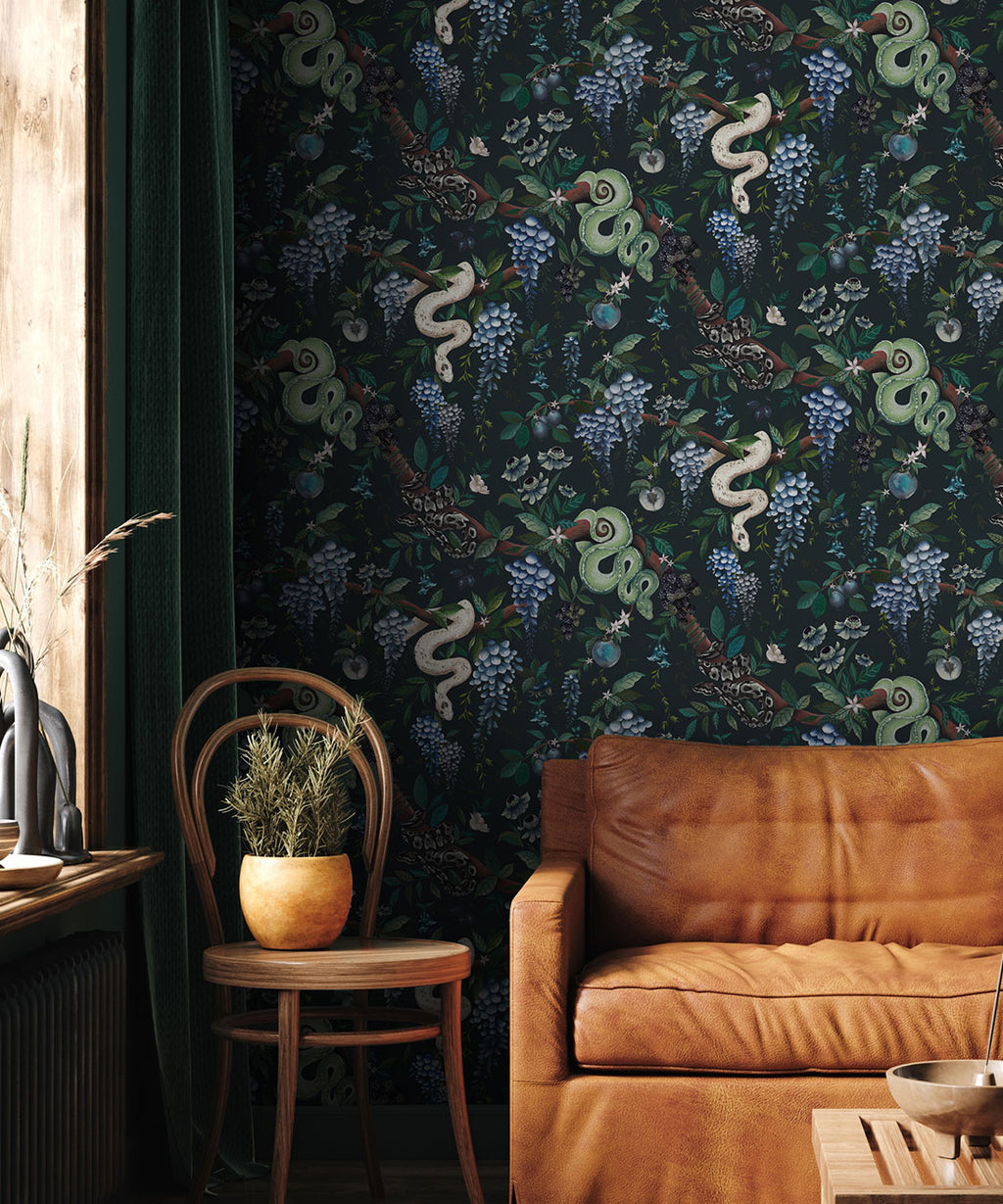 Snake Charmer Wallpaper, Lagoon