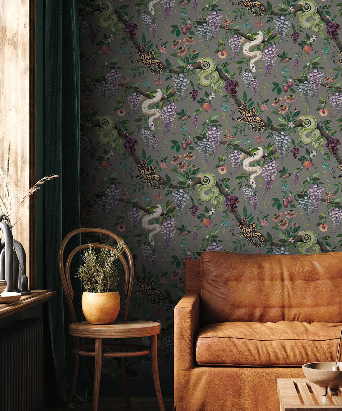 Snake Charmer Wallpaper, Stone