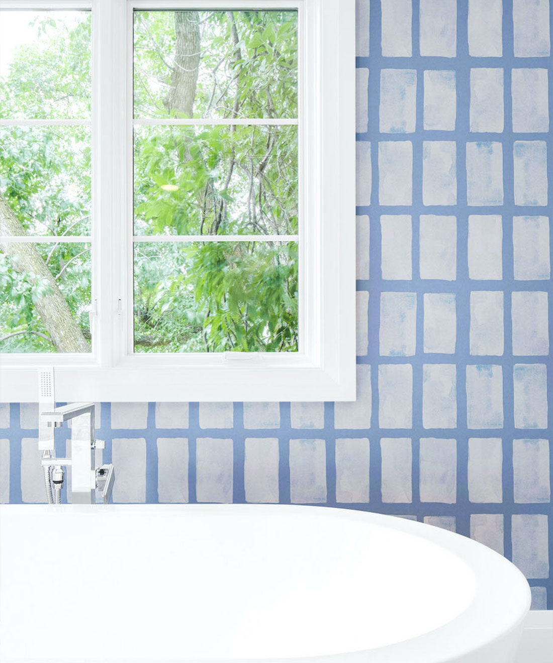 Barre Wallpaper, Blue Navy
