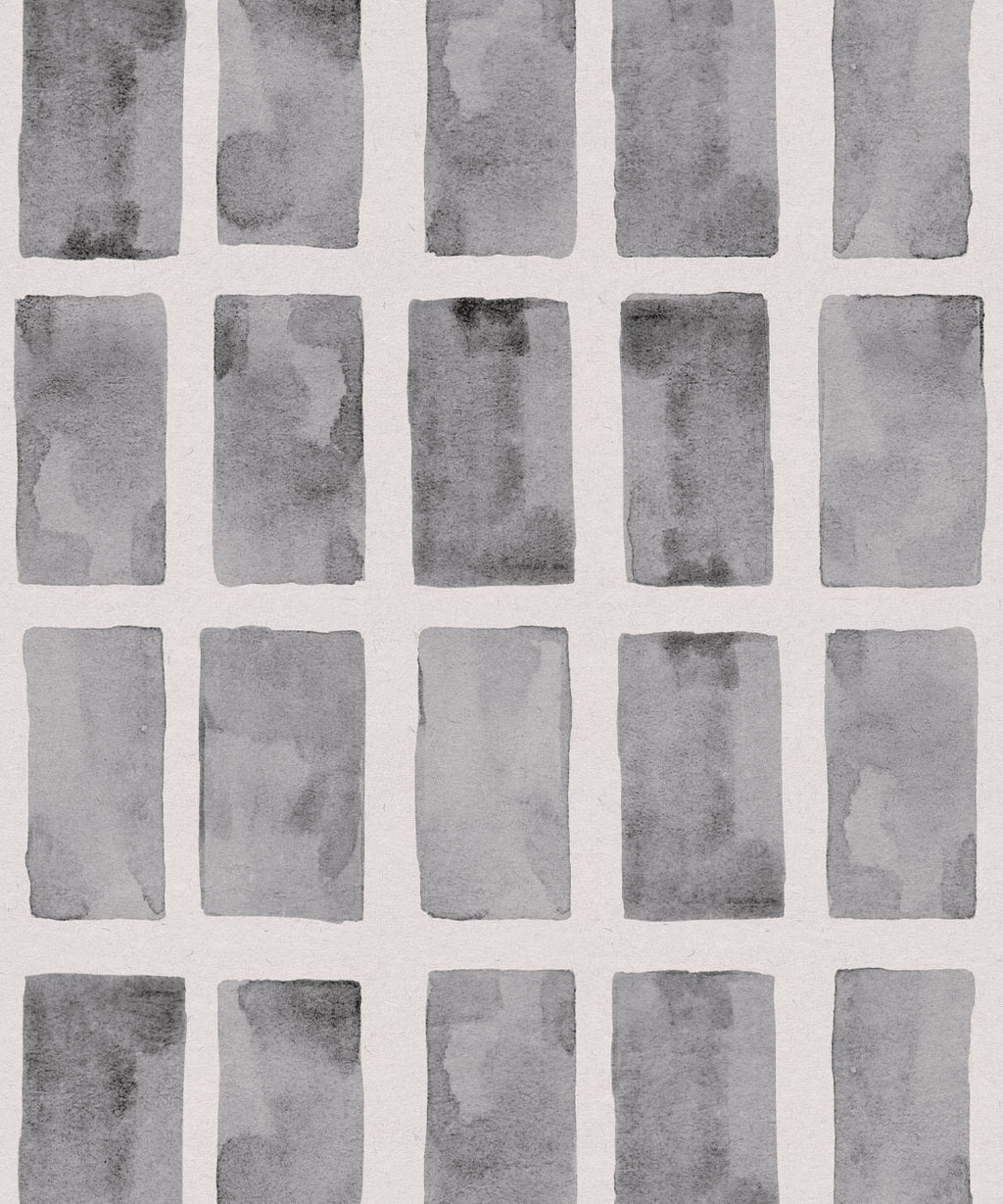 Barre Wallpaper, Charcoal White