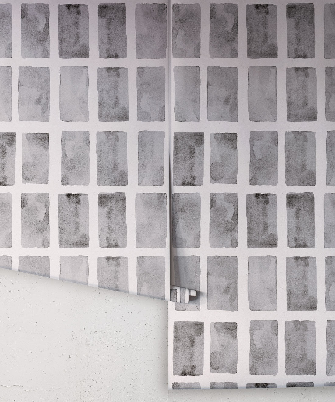 Barre Wallpaper, Charcoal White