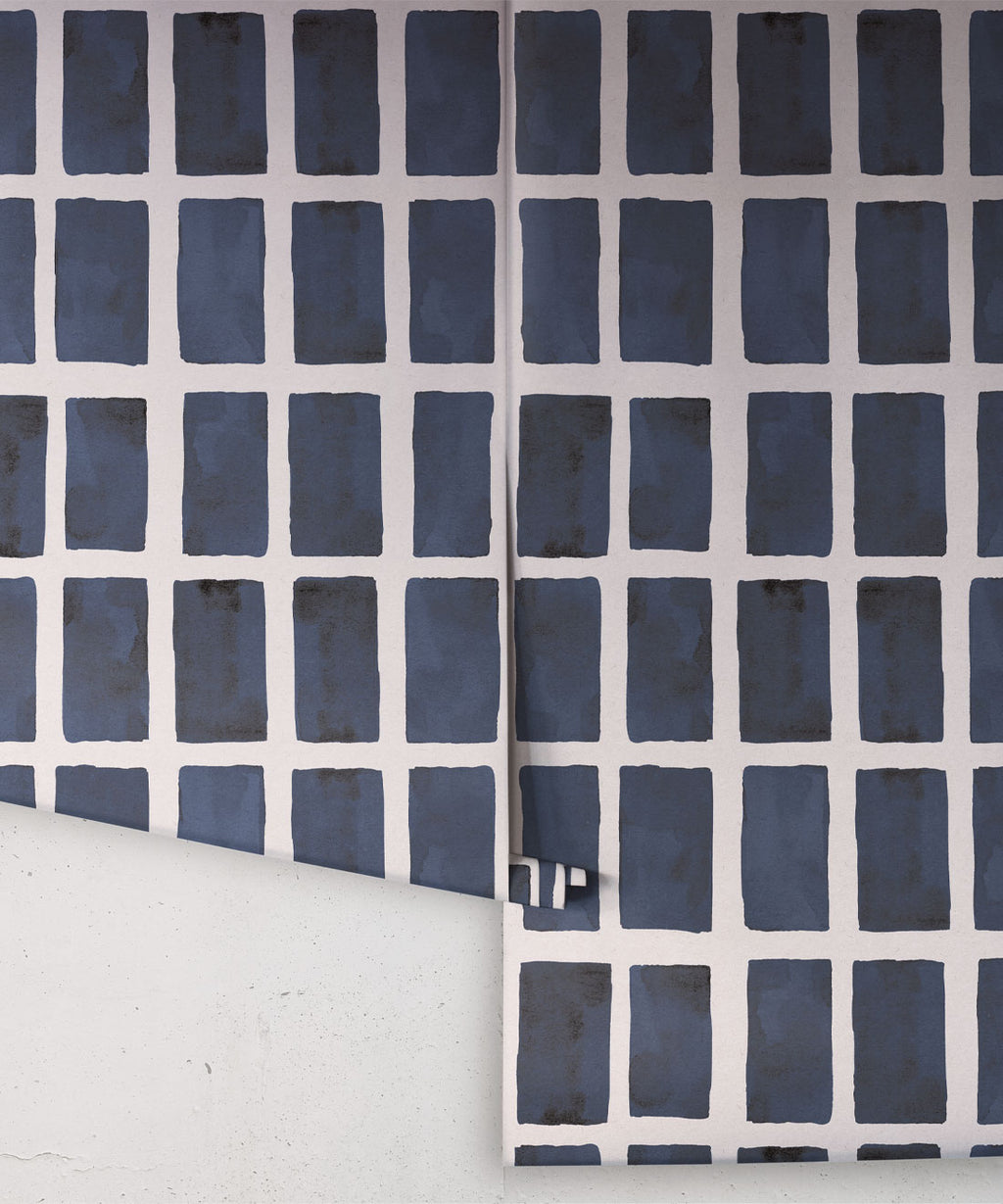 Barre Wallpaper, Midnight Light Beige
