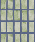 Barre Wallpaper, Sage Navy