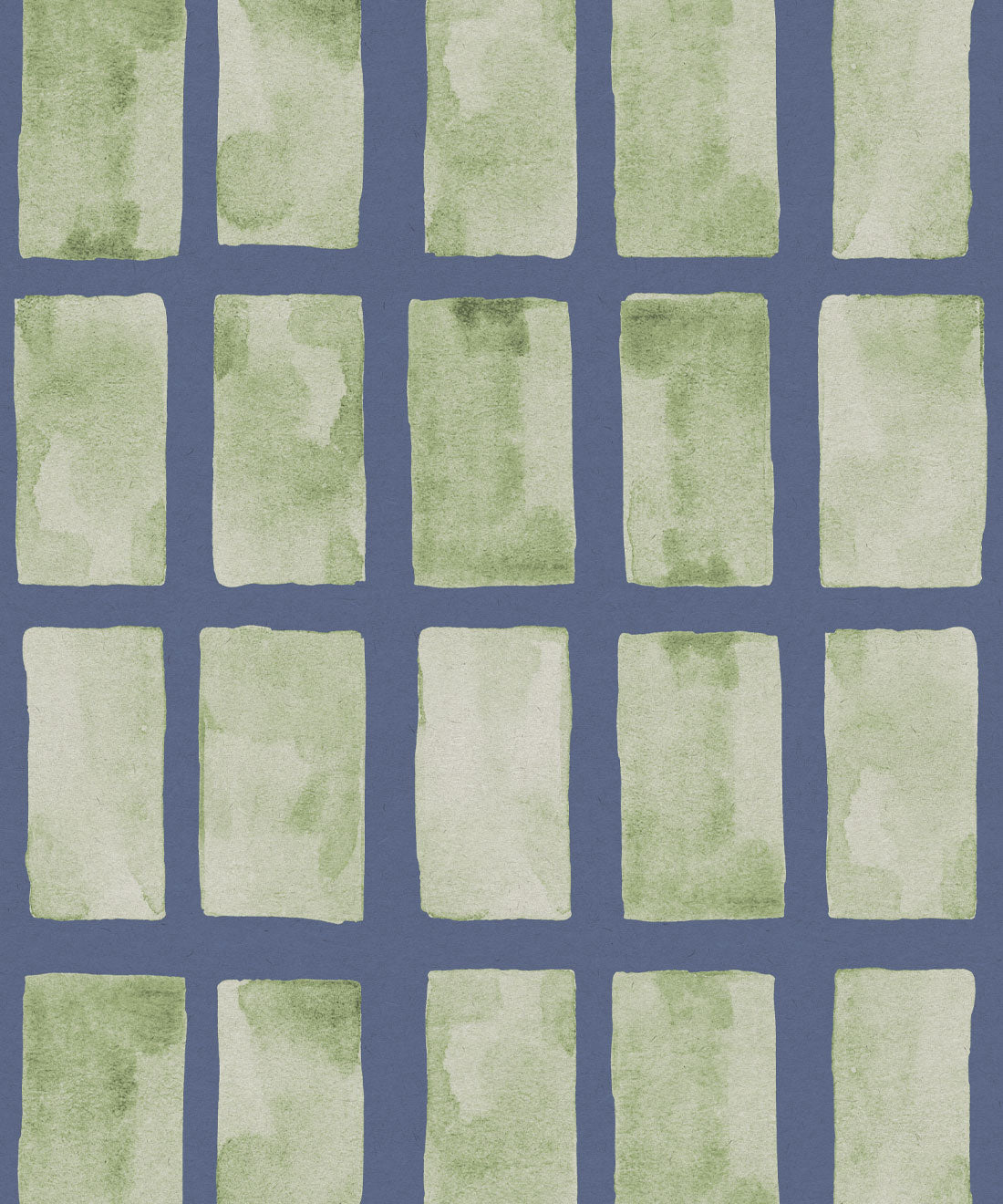 Barre Wallpaper, Sage Navy
