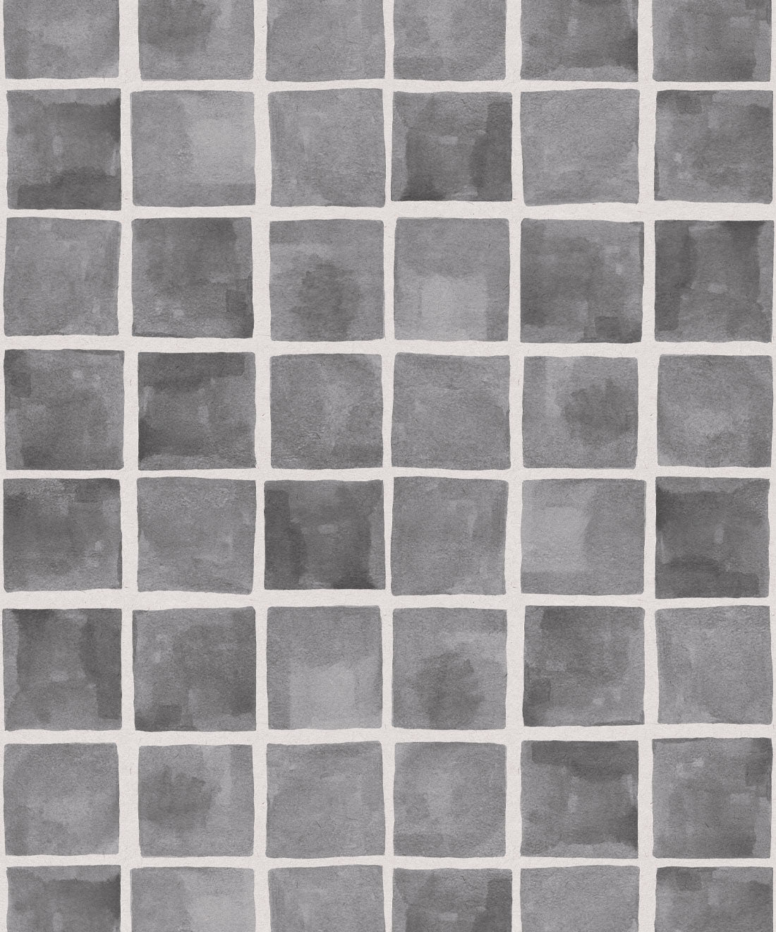 Carrée Wallpaper, Charcoal White