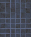 Carrée Wallpaper, Midnight Navy
