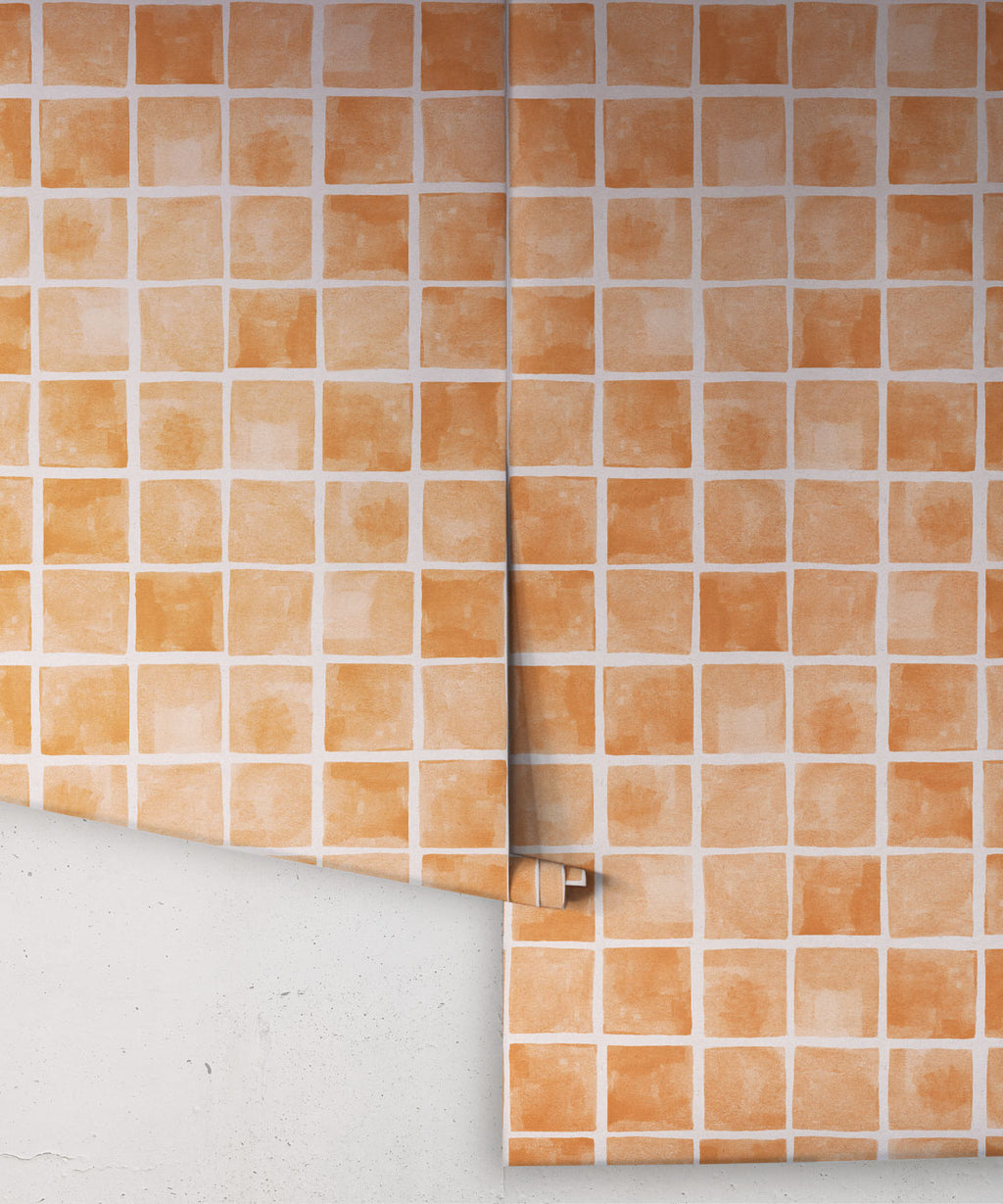 Carrée Wallpaper, Sienna Light Beige