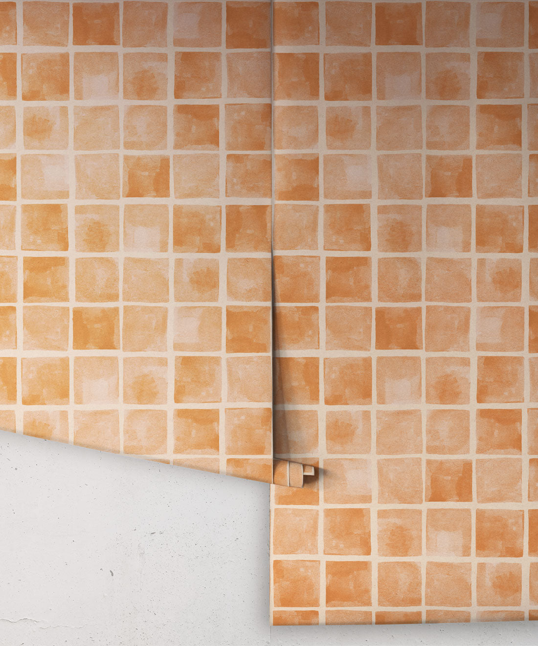 Carrée Wallpaper, Sienna Light Peach