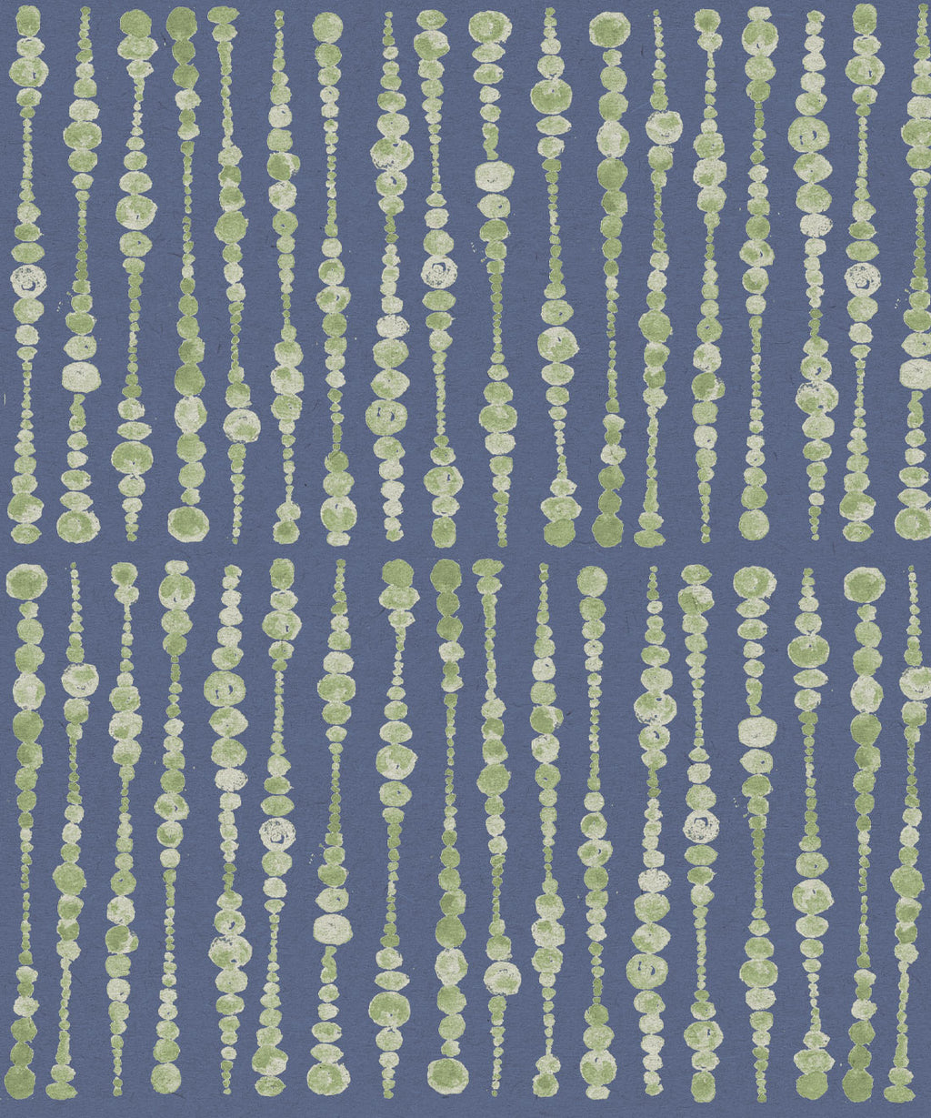 Cercles Deux Wallpaper, Sage Navy