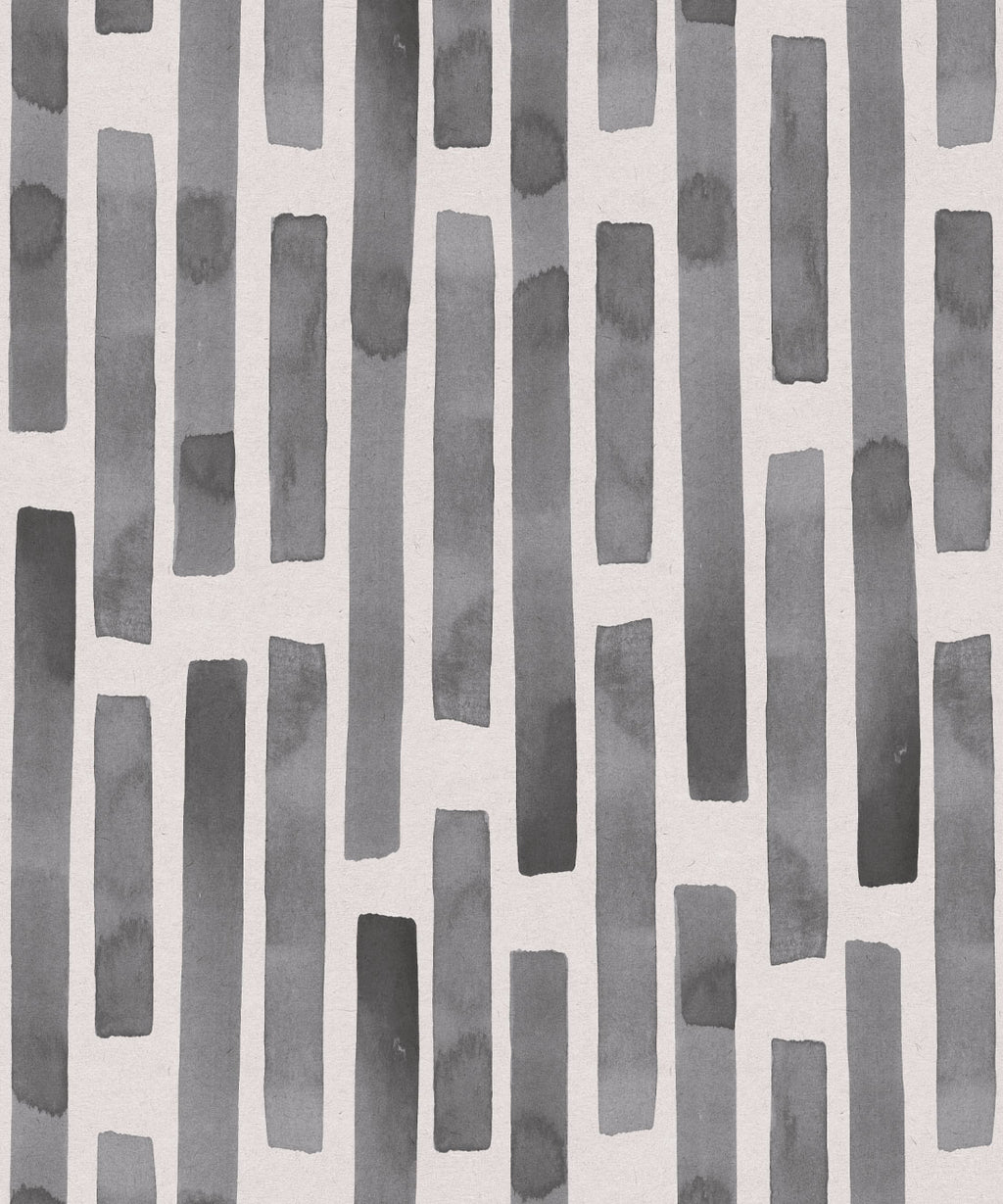 Colonnes Wallpaper, Charcoal White