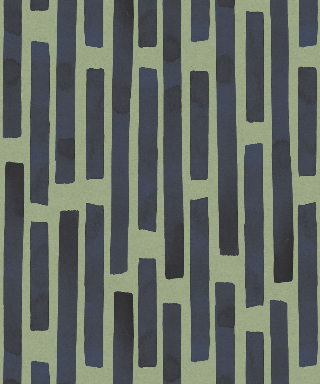 Colonnes Wallpaper, Midnight Green