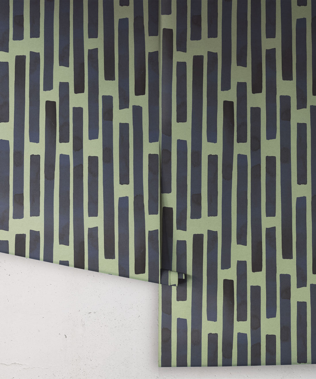 Colonnes Wallpaper, Midnight Green