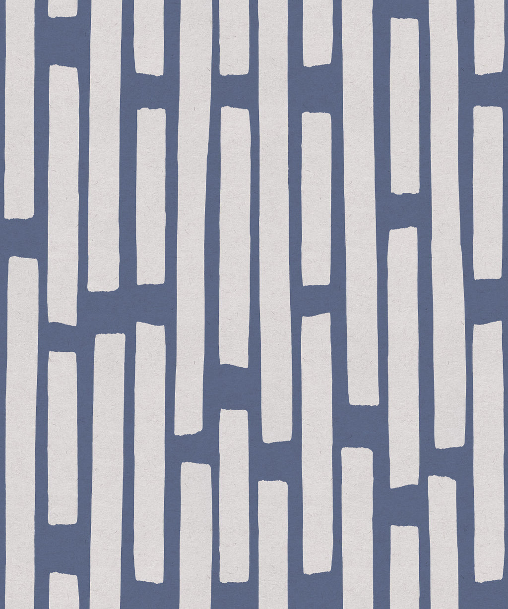 Colonnes Wallpaper, Snow Navy