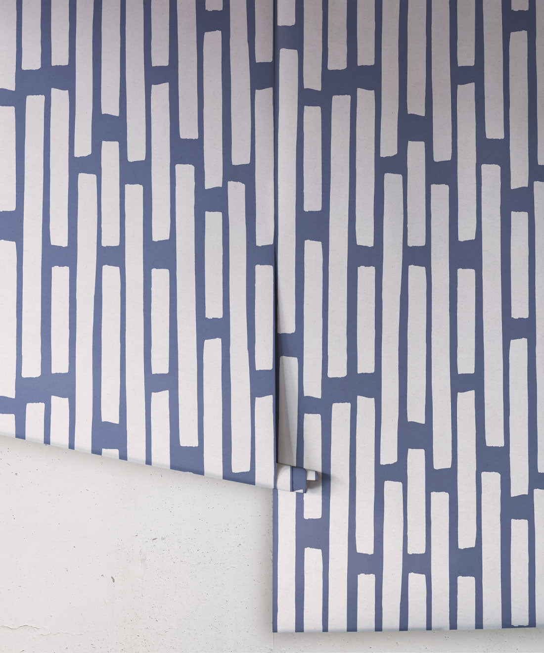 Colonnes Wallpaper, Snow Navy