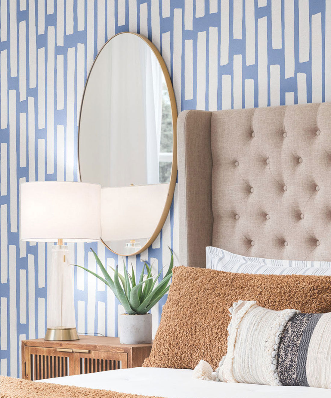 Colonnes Wallpaper, Snow Navy