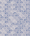 Écailles Wallpaper, Blue White