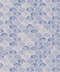 Écailles Wallpaper, Blue White