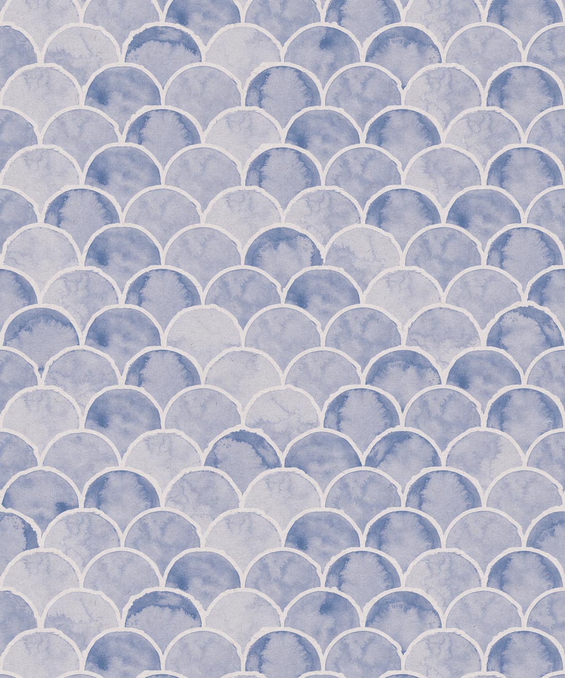 Écailles Wallpaper, Blue White