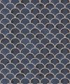 Écailles Wallpaper, Midnight Light Peach