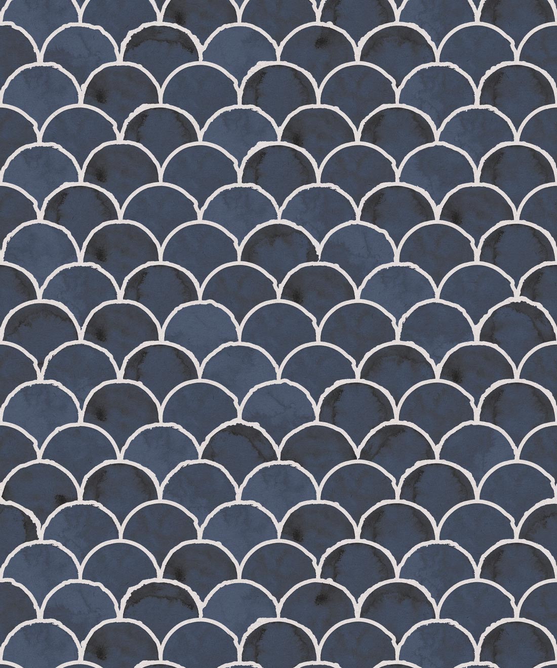 Écailles Wallpaper, Midnight White