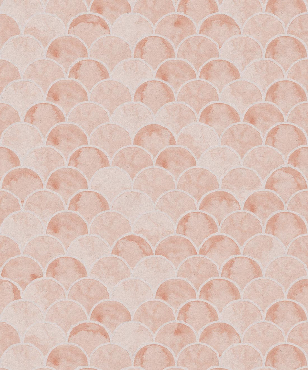 Écailles Wallpaper, Salmon Light Beige