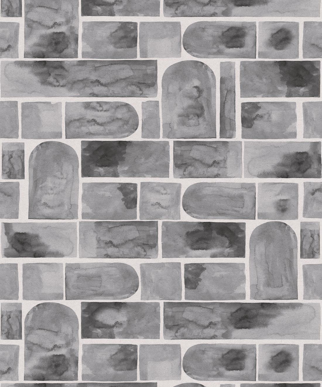 Formes Wallpaper, Charcoal White