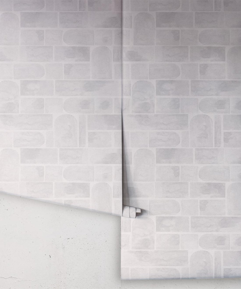 Formes Wallpaper, Grey White