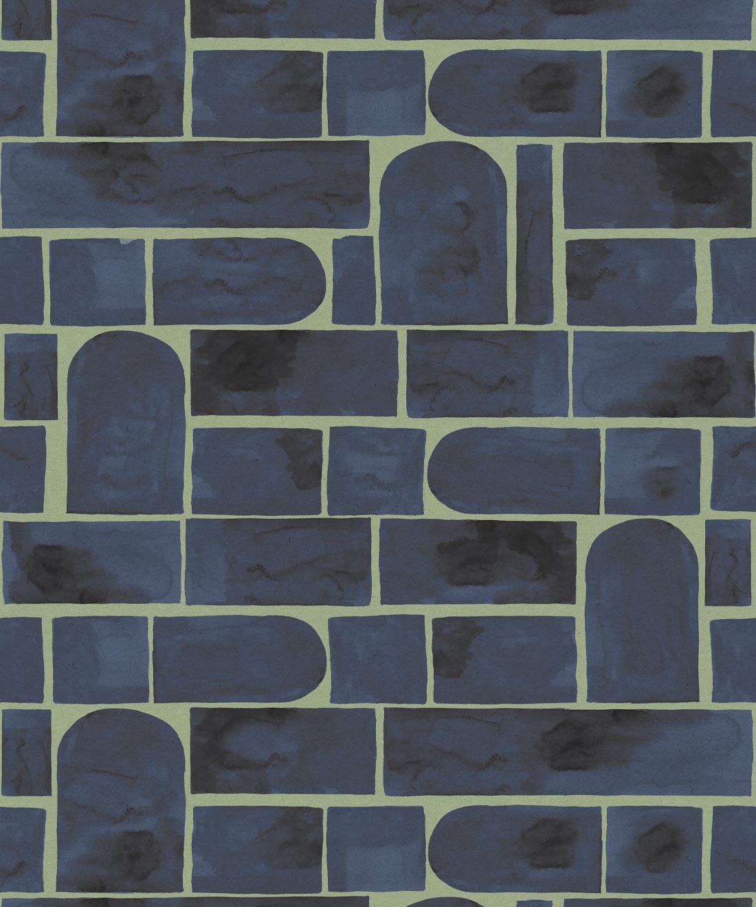 Formes Wallpaper, Midnight Green