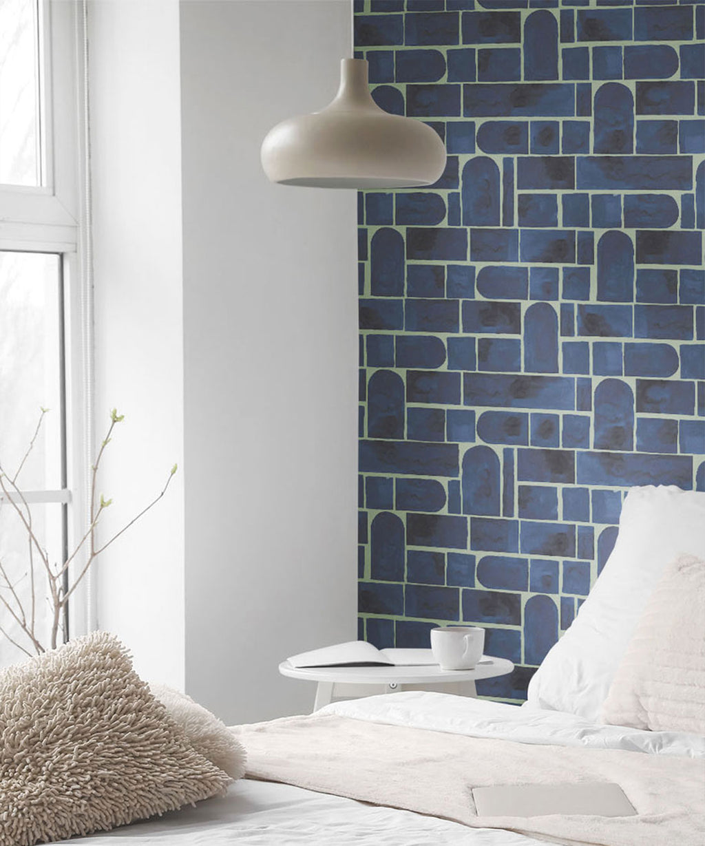 Formes Wallpaper, Midnight Green