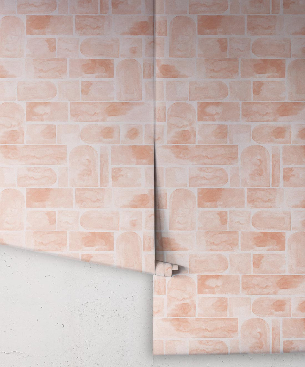 Formes Wallpaper, Salmon Light Beige