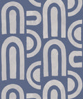 Formes Deux Wallpaper, Grey Navy