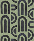 Formes Deux Wallpaper, Midnight Green