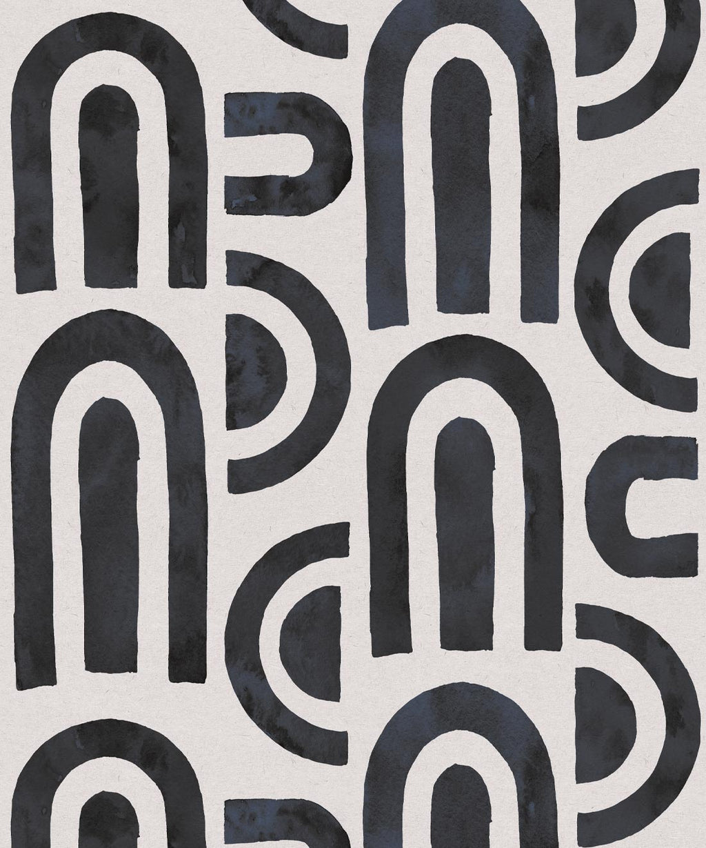 Formes Deux Wallpaper, Midnight White